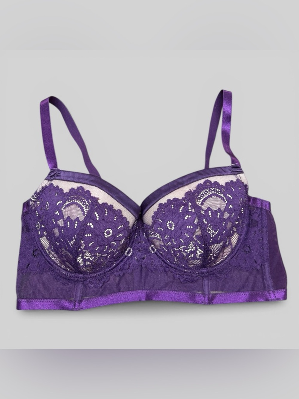 Torrid Lace Underwire Bra Purple Size 1X - Picture 2 of 5